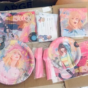 Taylor Colorful Party Supplies Set